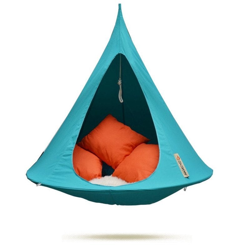 Cacoon Double Hanging Nest Chair Turquoise