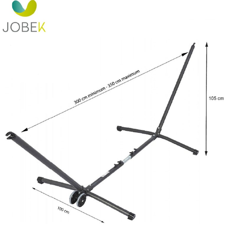 Black Steel Metal hammock stand with plastic nylon hooks